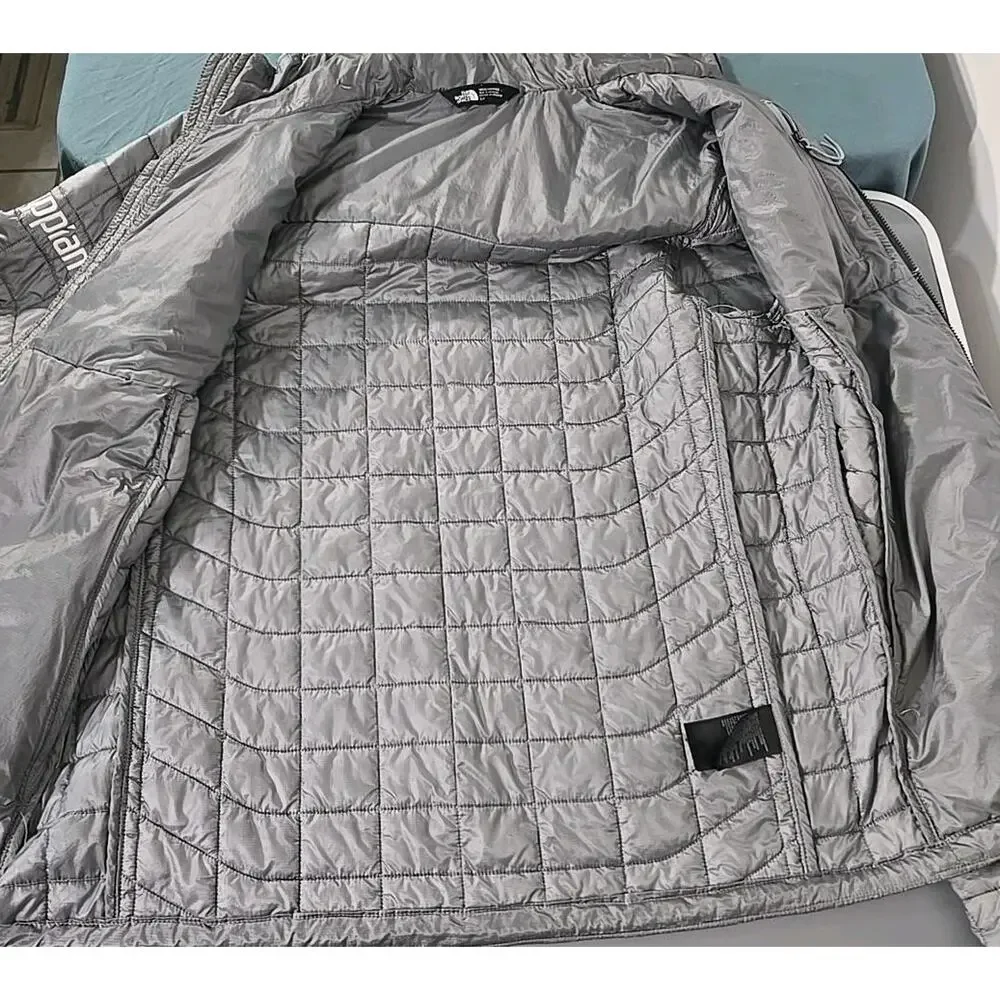 The North Face ThermoBall Trekker Jacket Men's S Gray Appian Logo NF0A3LH2